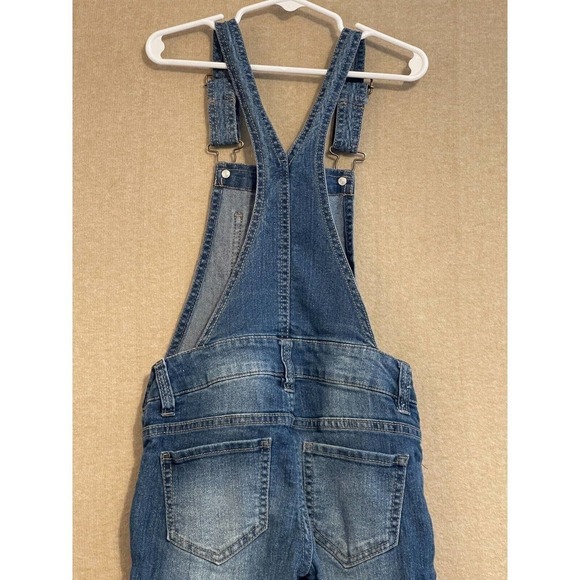 Roebuck & Co Overalls Girl's 7 Blue Denim Adjustable Straps - Picture 7 of 9